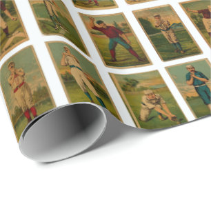 Papier Cadeau Cadeau vintage baseball