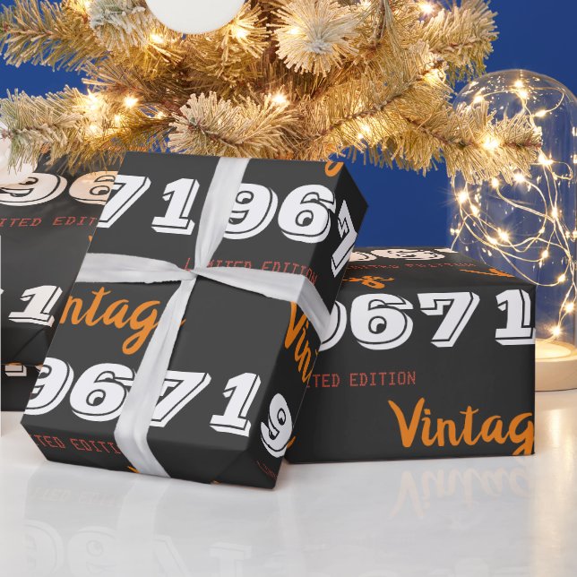 Papier Cadeau Cadeau vintage en édition limitée 1967 (Vacances)