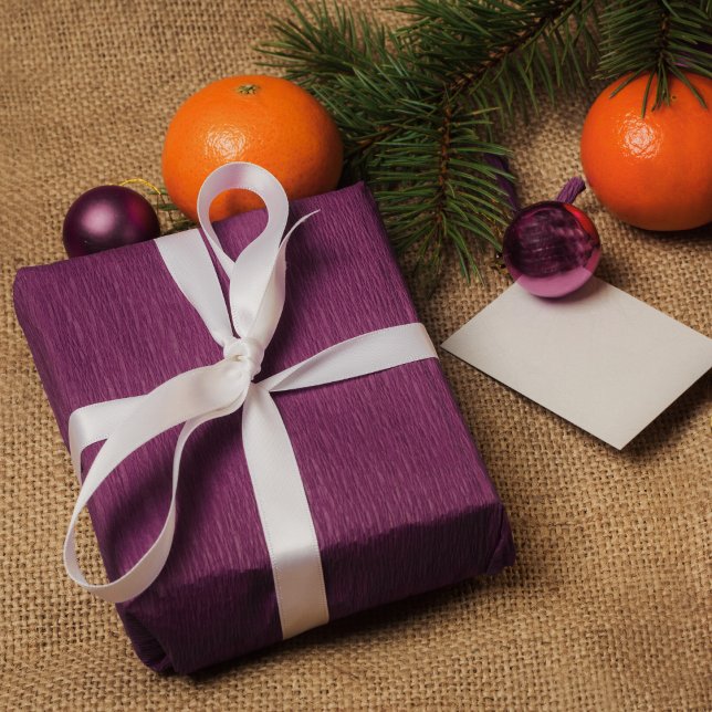 Papier Cadeau Cadeau violet chic uni (Créateur téléchargé)