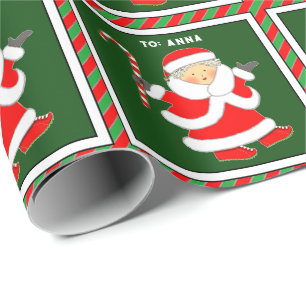 Papier Cadeau Cadeaux de Mme Claus