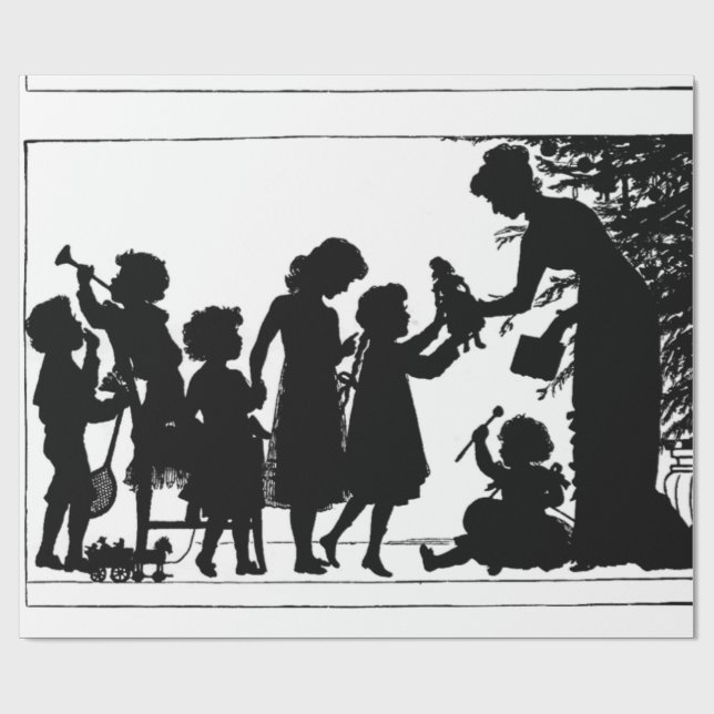 Papier Cadeau Cadeaux de Noël (Plat)