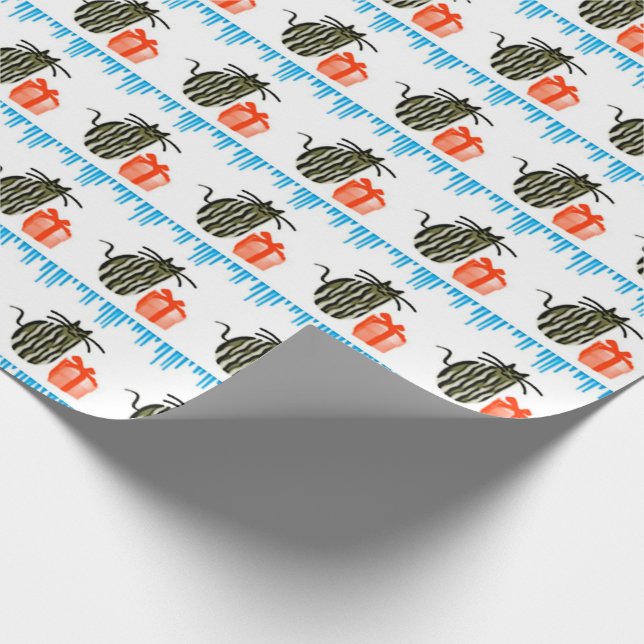 Papier Cadeau Cadeaux de Noël, chatons et cadeaux (Coin)
