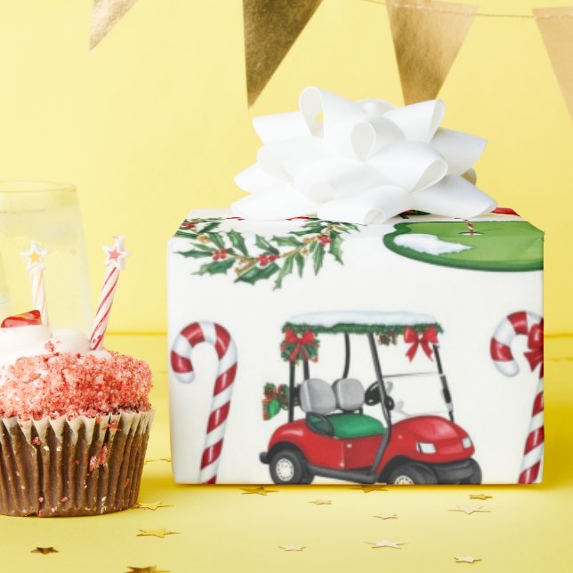 Papier Cadeau Cadeaux de Noël de golf pour golfeurs (Fête d'anniversaire)