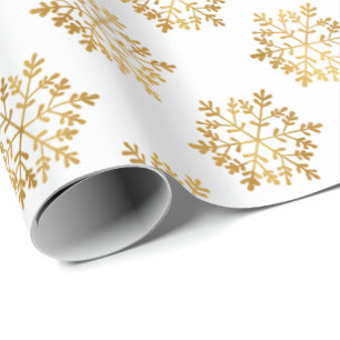 Papier Cadeau Cadeaux de Noël Gold Motif