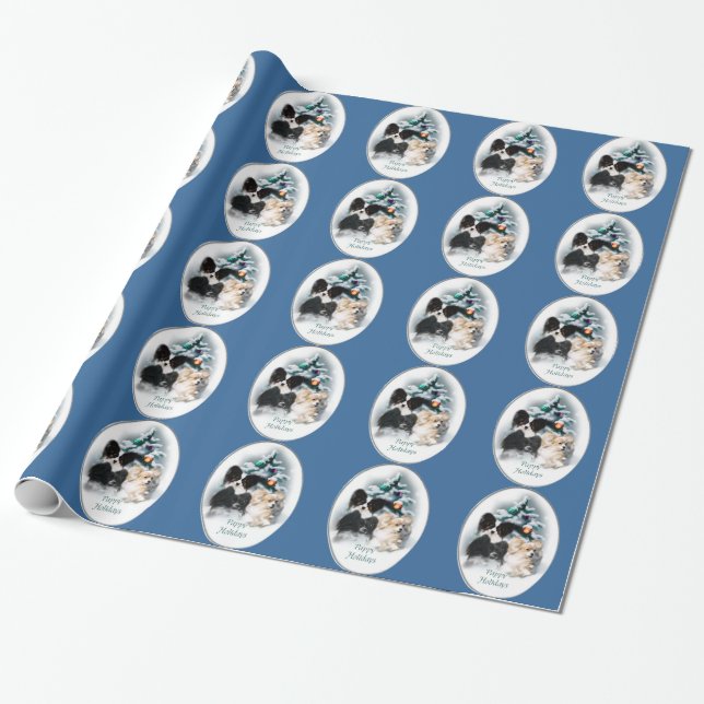 Papier Cadeau Cadeaux de Noël Papillon (Déroulé)
