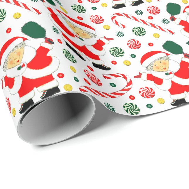 Papier Cadeau Cadeaux de pickleball pour elle (Coin rond)