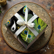 Cadeaux de plume de paon chic pour un observateur 