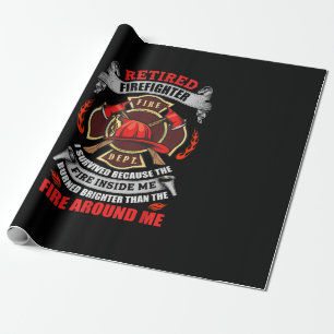 Papier Cadeau Cadeaux De Retraite Des Pompiers Pour Hommes 2021