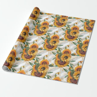 Papier Cadeau Cadeaux de tournesol | Regardez Le Tournesol