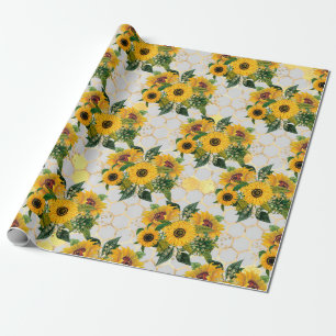 Papier Cadeau Cadeaux de tournesol Ressentez Comme Un Tourneso