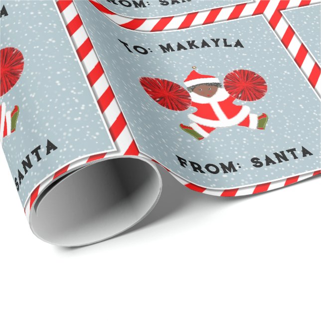 Papier Cadeau Cadeaux de vacances pour meneuses de claque (Coin rond)