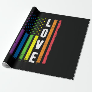 Papier Cadeau Cadeaux gay pride Hommes Femmes LGBT Arc-en-ciel D
