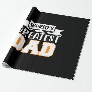 Papier Cadeau Cadeaux papa   Le plus grand papa du monde