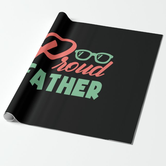 Papier Cadeau Cadeaux papa | Père fier (Déroulé)