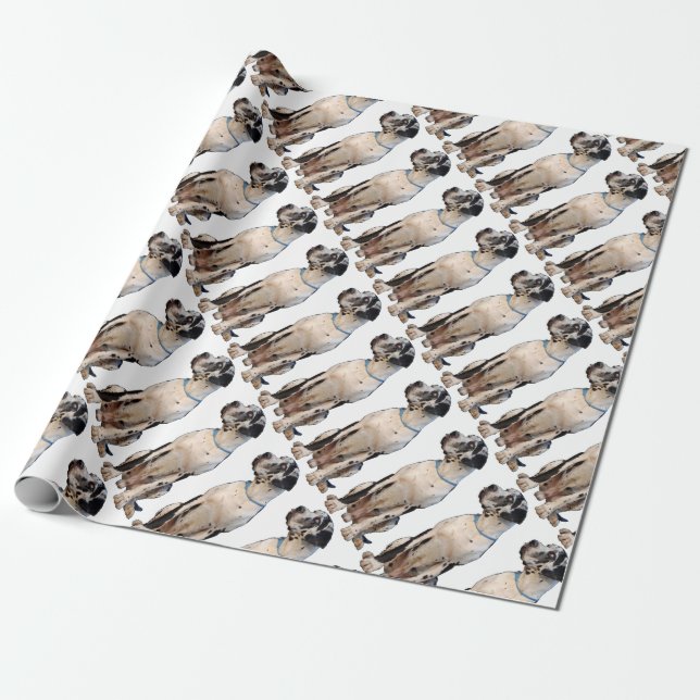 Papier Cadeau Cadeaux pour Dogue (Déroulé)