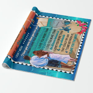 Papier Cadeau Cadeaux pour femme Lettre à ma femme amour de mo