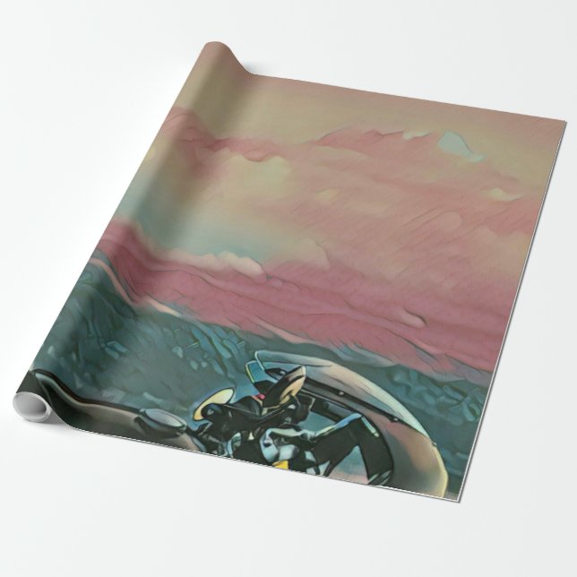 Papier Cadeau Cadeaux pour motocyclistes (Déroulé)