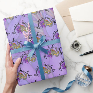 Papier Cadeau Cadeaux sri lankais avec éléphant et lotus