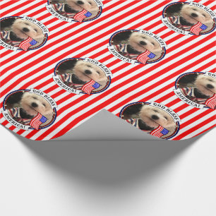 Papier Cadeau Cadre photo personnalisé USA American Flag Patriot