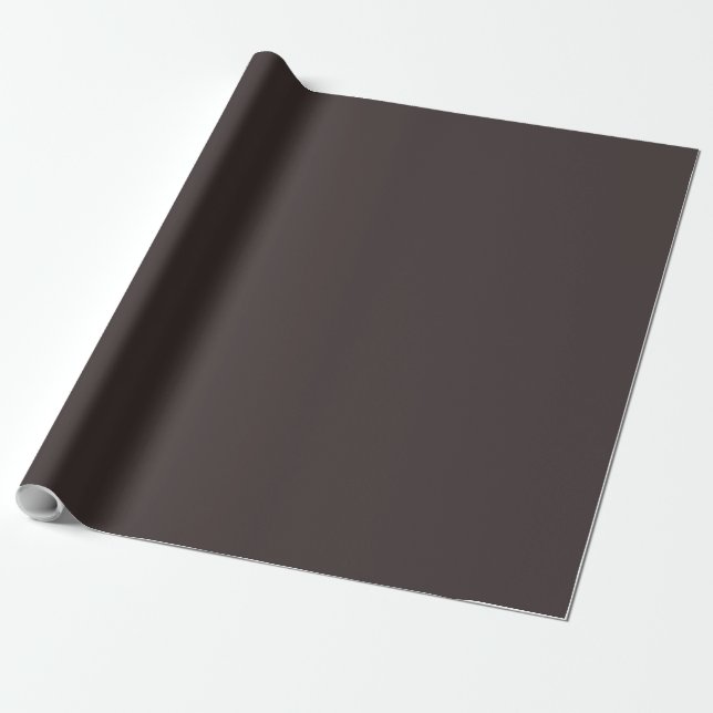 Papier Cadeau Café noir (couleur solide) (Déroulé)