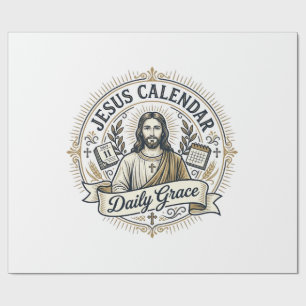 Papier Cadeau Calendrier de Jésus Grâce quotidienne Calendrier d
