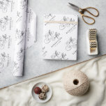 Papier Cadeau Calligraphie moderne intemporelle noir & blanc mar<br><div class="desc">Un papier d'emballage de mariage intemporel et élégant avec un script de calligraphie raffiné sur un arrière - plan classique,  parfait pour une célébration mariage formelle et sophistiquée. Pour la personnalisation ou des produits supplémentaires avec ce design,  n'hésitez pas à me contacter.</div>