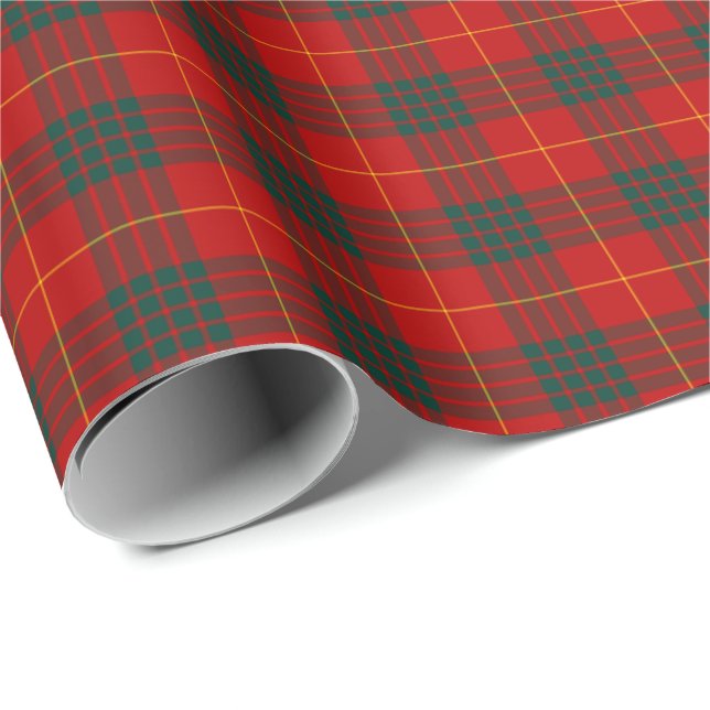 Papier Cadeau Cameron Clan Tartan (Coin rond)