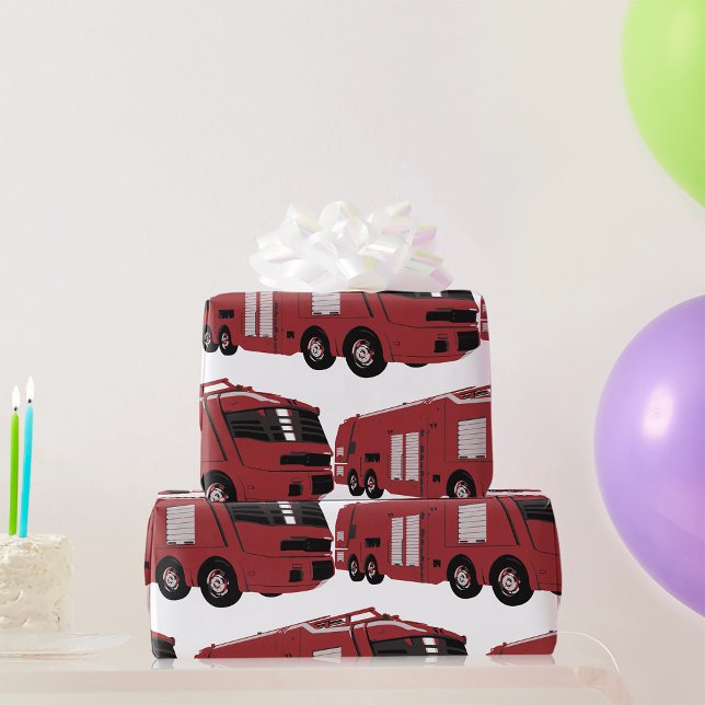 Papier Cadeau Camion-feu futuriste (Créateur téléchargé)