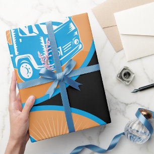 Papier Cadeau Camion plat