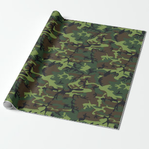 Papier Cadeau Camion vert militaire