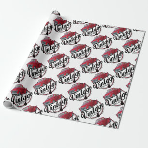 Papier Cadeau Camion vintage de garage