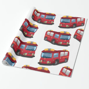 Papier Cadeau Camions de pompiers