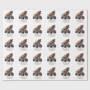 Papier Cadeau Camions Monster Dinosaure T-Rex