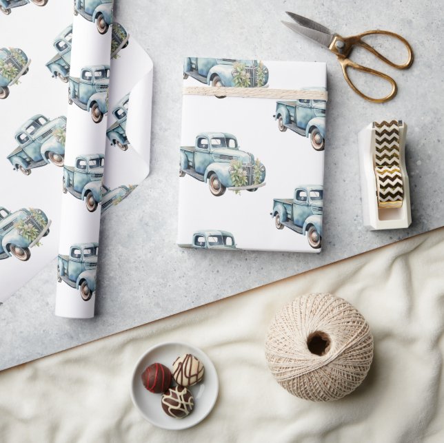 Papier Cadeau Camions Papa Anniversaire (Artisanat)