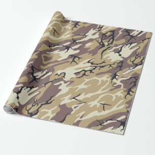 Papier Cadeau Camo Brown