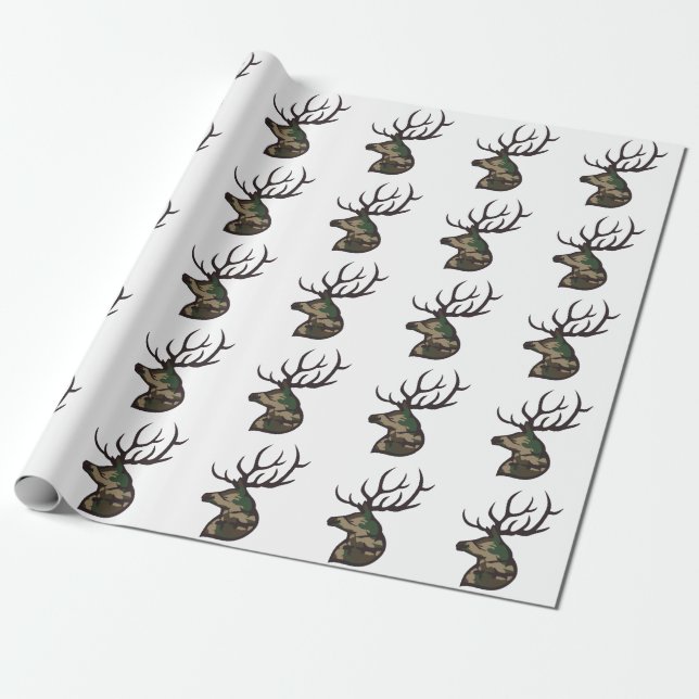 Papier Cadeau Camo Buck (Déroulé)