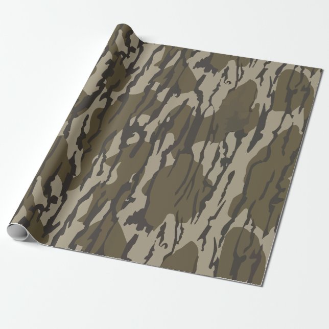 Papier Cadeau Camo du fond de la terre (Déroulé)