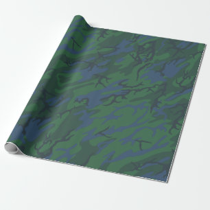 Papier Cadeau Camo vert crépusculaire