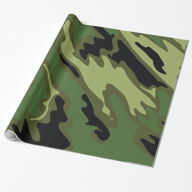 Papier Cadeau Camouflage (Déroulé)