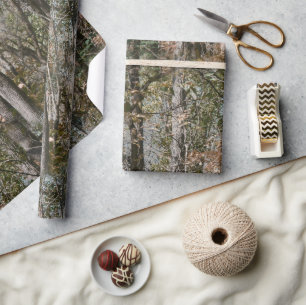 Papier Cadeau Camouflage Camouflage d'arbre forestier Nature Cha