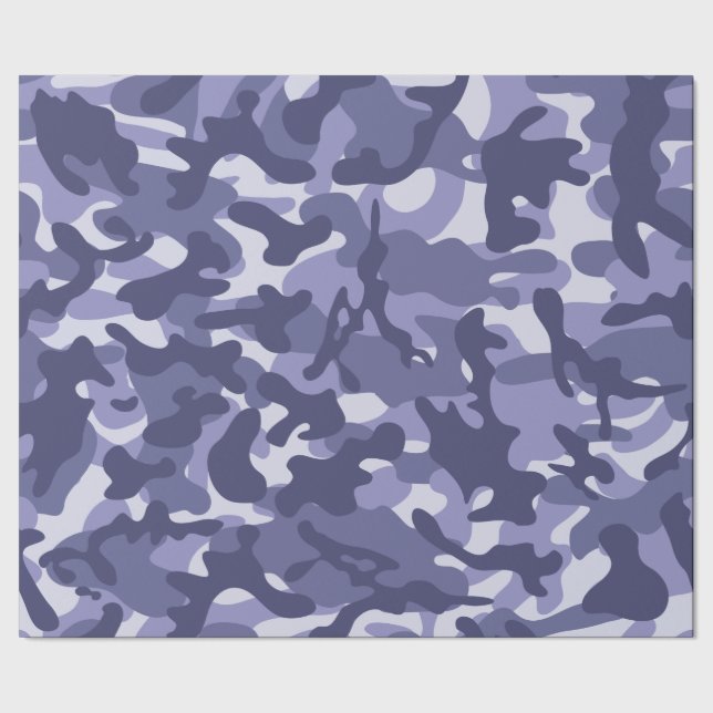 Papier Cadeau Camouflage de la marine violette (Couture)