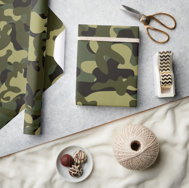 Papier Cadeau Camouflage Euro Spring (Artisanat)