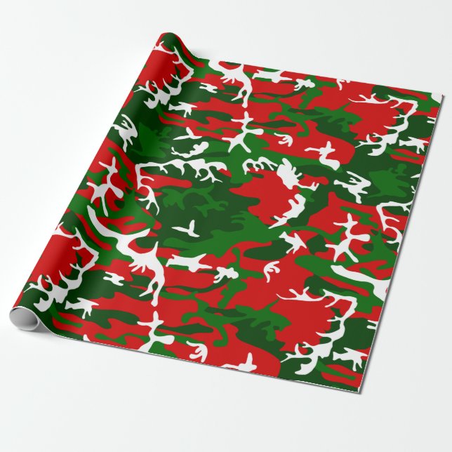 Papier Cadeau camouflage hideux de Noël (Déroulé)