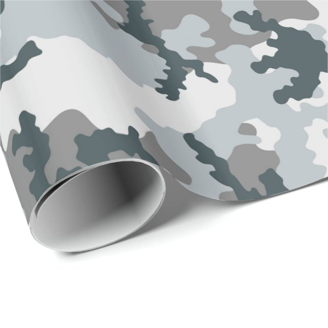 Papier Cadeau Camouflage urbain (Coin rond)