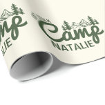 Papier Cadeau Camp Bachelorette Party personnalisé Customisé<br><div class="desc">Ajoutez une touche personnalisée à votre célébration avec ce papier d'enveloppement Customisé du Camp Bachelorette Personnalisé. Conçu pour correspondre à votre thème "Dernier sentier avant le voile", ce papier d'emballage est parfait pour des escapades glamping, des aventures en montagne ou des fêtes de bachelorette rustique. Que vous fassiez des cadeaux...</div>