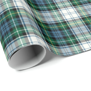 Papier Cadeau Campbell Clan Robe Tartan Scottish Plaid Motif