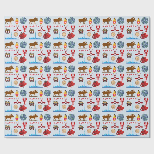 Papier Cadeau Canada Amusant (Couture)