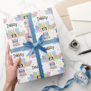 Papier Cadeau Canard à canon noir et blanc