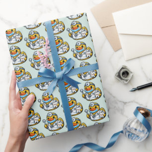 Papier Cadeau Canard en caoutchouc dentiste