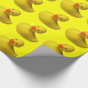 Papier Cadeau Canard en caoutchouc jaune